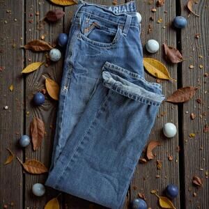 Ariat 560 Men's Low Rise Boot Cut med wash Denim Jeans Size 35x34 western cowboy